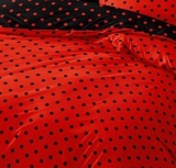 Obliečky DOTS and COLOURS Red 3-dielna sada 140x200 cm