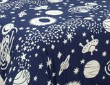 Krepové bavlnené obliečky ALMA SPACE BLUE 2-dielna sada 140x200 cm