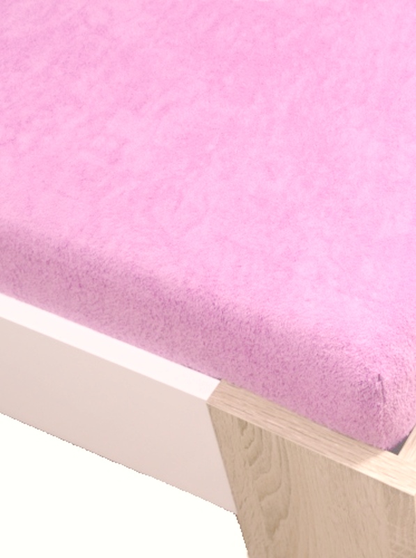 Homa froté plachta ružová svetlá - 90/100 x 200 cm